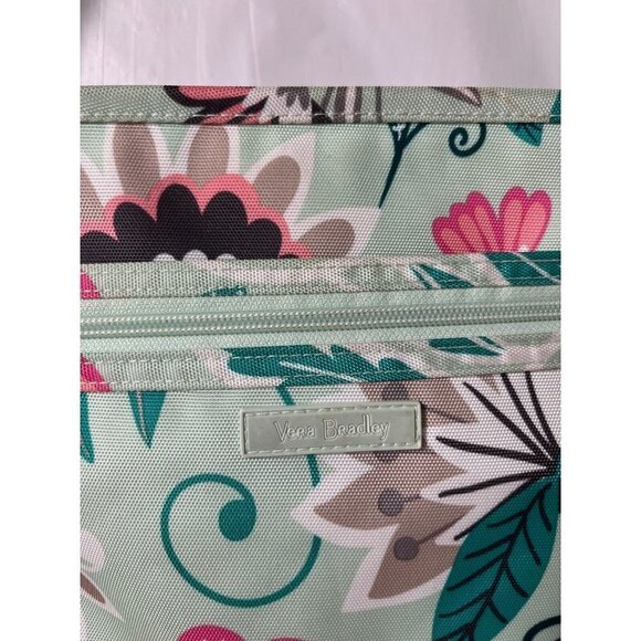 VERA BRADLEY Slim Crossbody MINT FLOWERS Bag Purse Tote - Picture 14 of 14